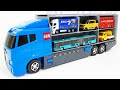 トミカ☆トミカのミニカーを開封してコンボイへ収納です☆