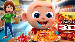 Monster At Grocery Store 👀✨🛒 | Grocery Store Rules 🌈 | NEW✨ Nursery Rhymes For Kids