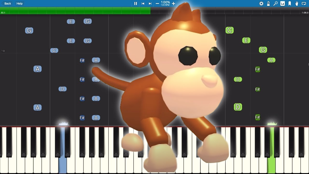 Adopt Me! Monkey Fairground Theme - Piano Tutorial