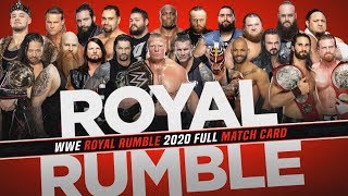 Wwe royal rumble 2020 confirmed match card predictions v7