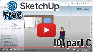 2021 SketchUp Free 101 part C