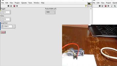 HC SR04 basics with Labview