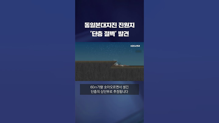 동일본대지진 진원지서 '단층 절벽'이?.. 일본 연구진 촬영 영상 공개 #shorts / KBS
