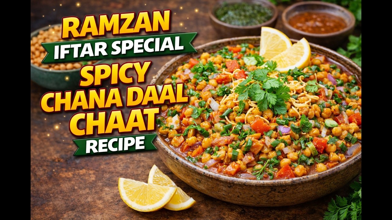 Ramzan Iftar Special Spicy Chana Daal Chaat Recipe