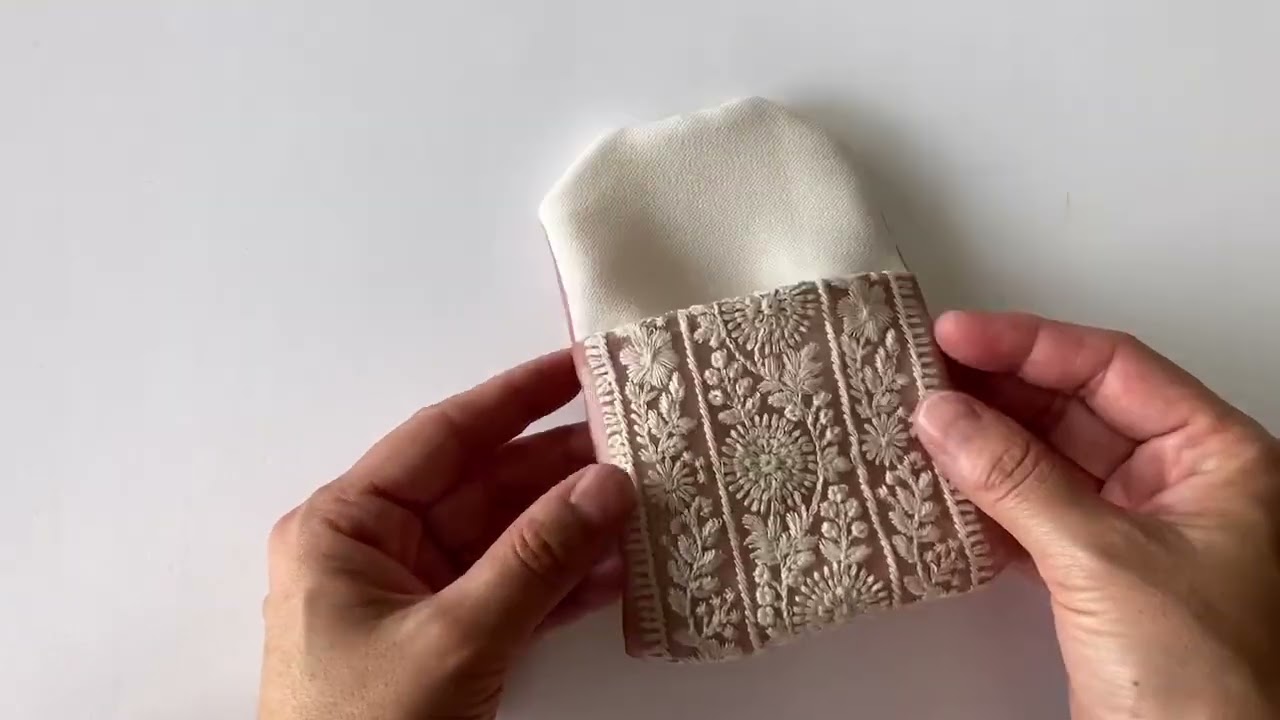8cm幅 太幅チュールリボン 幅広花柄刺繍レース インド刺繍リボン