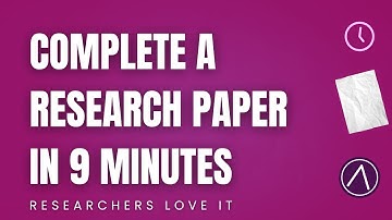 Create a Research Paper With AI In 9 Minutes