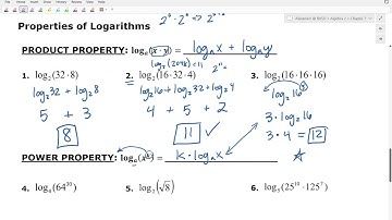 7.3 Properties of Logarithms
