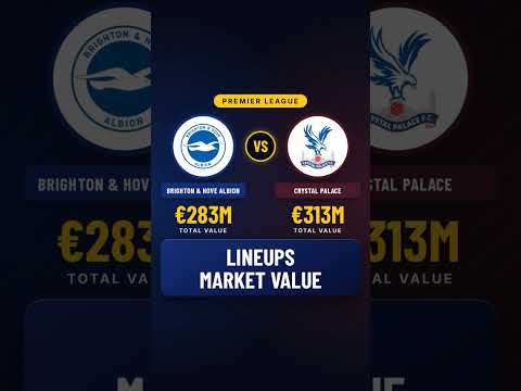 Brighton vs Crystal Palace Lineups Value