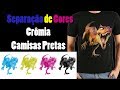 Separação de cores simulado cromia para serigrafia silk