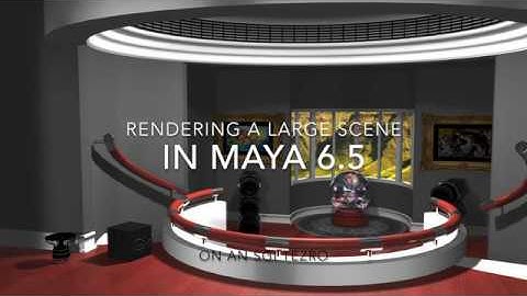 Rendering a large scene in Maya 6.5 on a Silicon Graphics Tezro