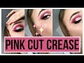 PINK CUT CREASE MAKEUP TUTORIAL / Ema Helena