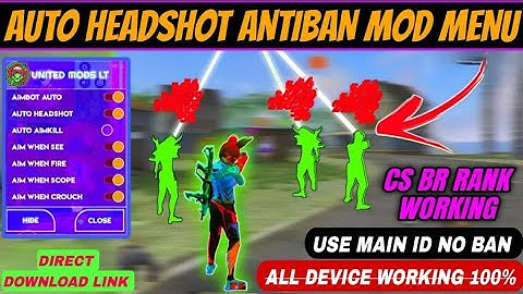 ROHAN MODS OFC FREE FIRE AWM HEADSHOT MOD MENU PANEL INJECTOR #Hack   #update injector 