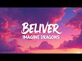 Believer (Lyrics) – Imagine Dragons | Intense Lyric Video | Rise Through Pain