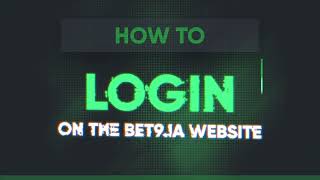 How to login on the Bet9ja website