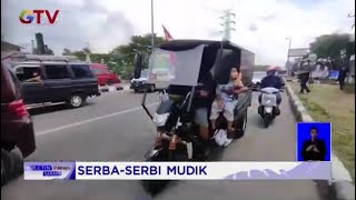 Satu Keluarga Asal Jakarta Nekat Mudik Pakai Motor Gerobak Sayur #BuletiniNewsSiang 01/05