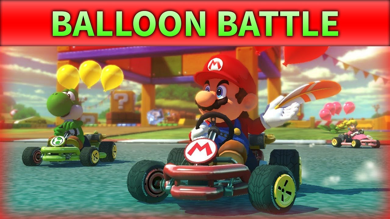MARIO KART 8 DELUXE BALLOON BATTLE!!! Splitscreen Nintendo Switch