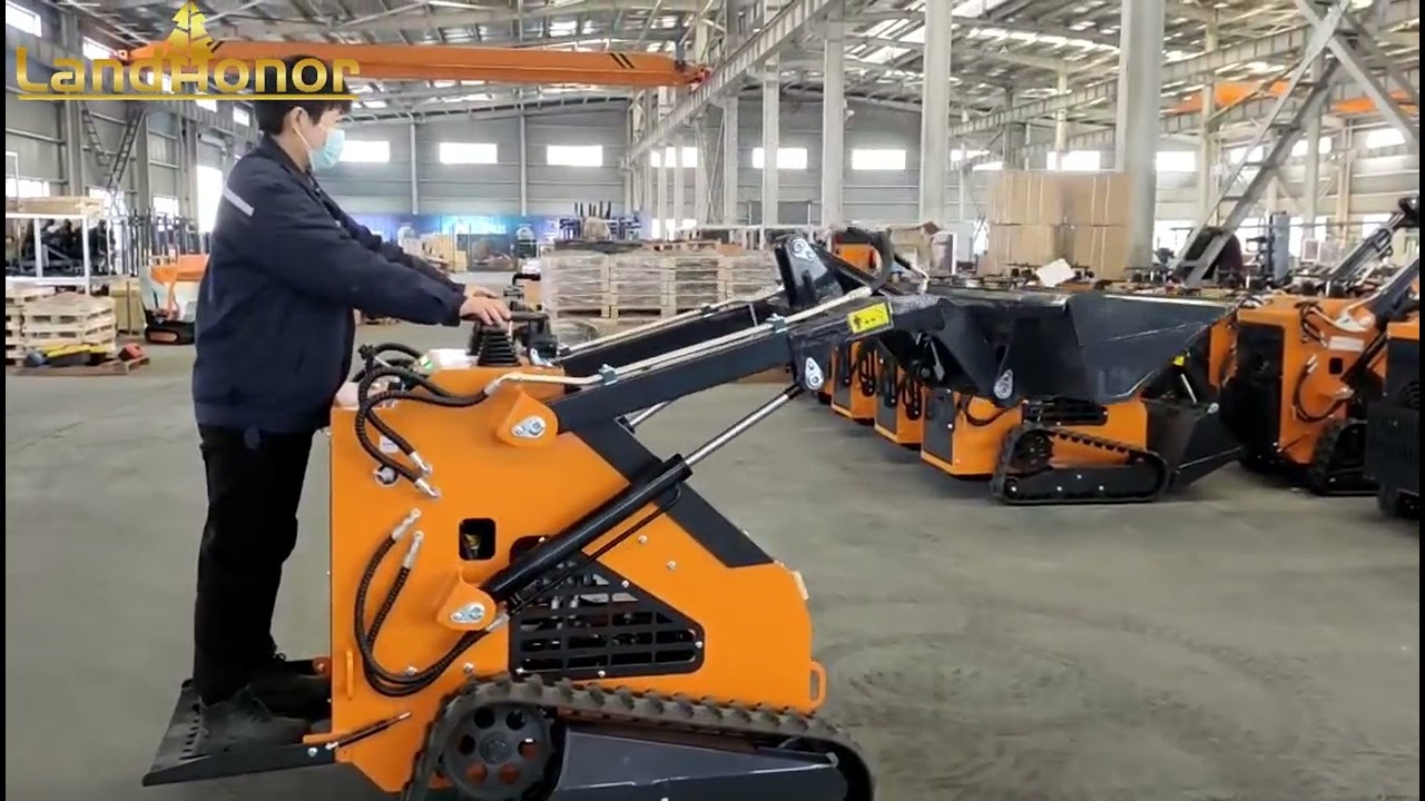 23hp Mini Skid Steer Loader with Bucket Digging