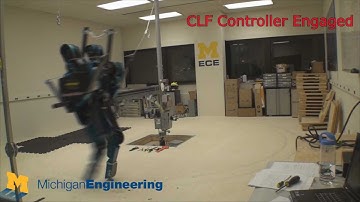 Robotic Walking with Control Lyapunov Functions