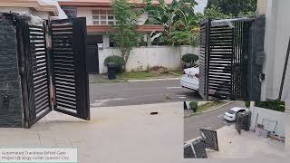 Automated Trackless folding gate