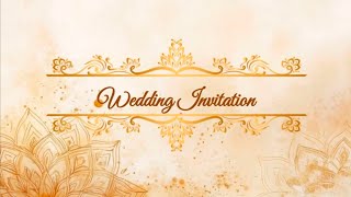 Golden Floral Wedding Invitation Video | invitify.in | Free Personalized Invites screenshot 3