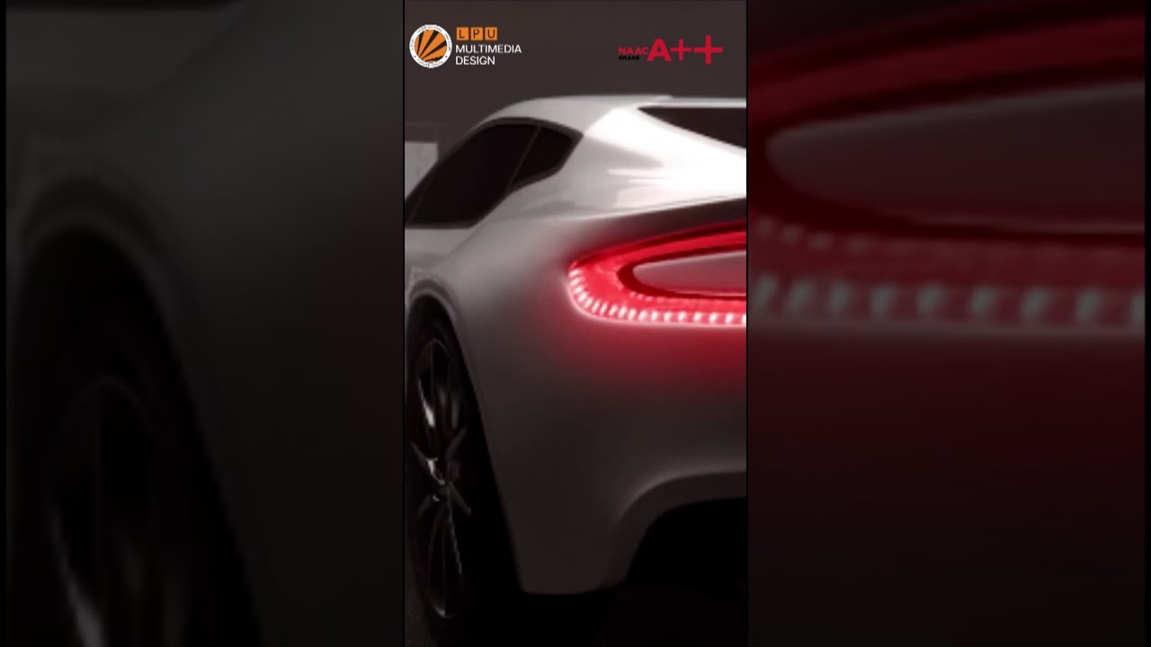 A high-impact 3D automobile advertisement created by students of B.Design Animation & VFX at LPU