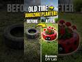 Don't Throw Away Old Tires! Genius DIY Garden Planter Idea 🌺