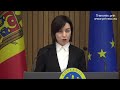 Briefing susținut de Prim-ministrul Republicii Moldova, Maia Sandu, pe tema justiției