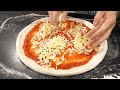 Amazing Real Italian Pizza Visual! Brick Oven Margherita Pizza - Korean Street Food