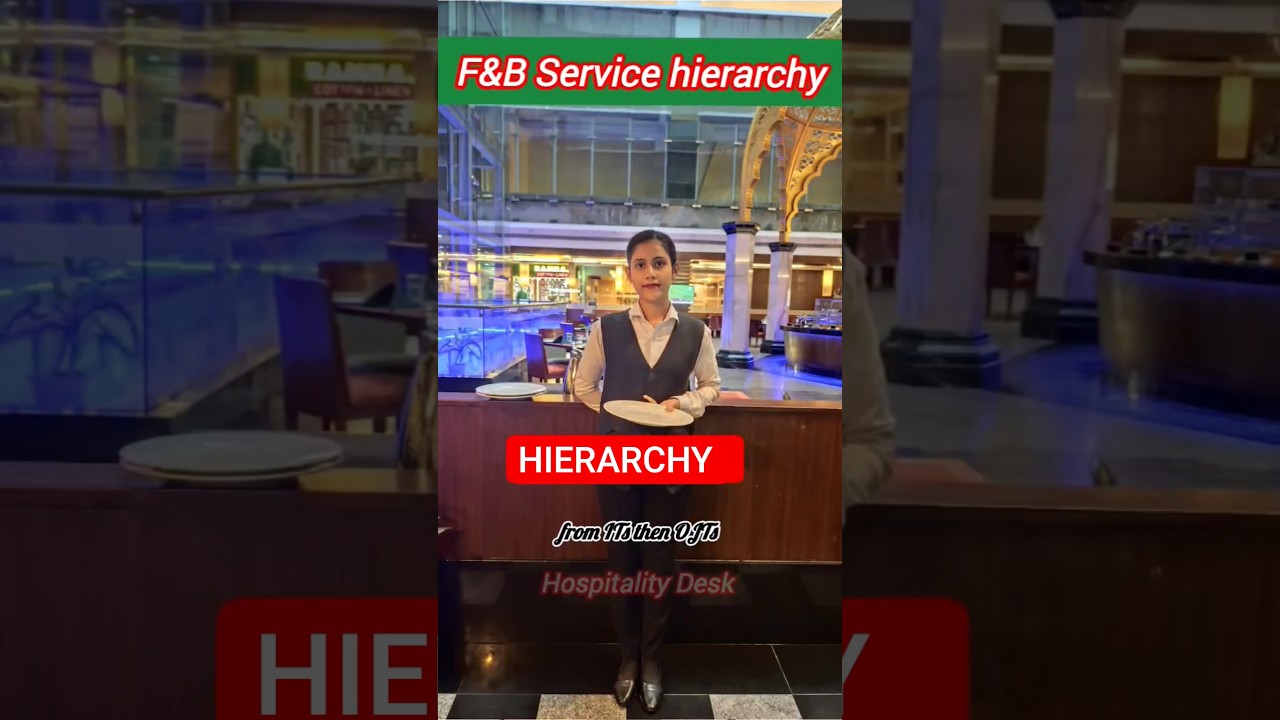 The Strange Hierarchy of Food & Beverage Service