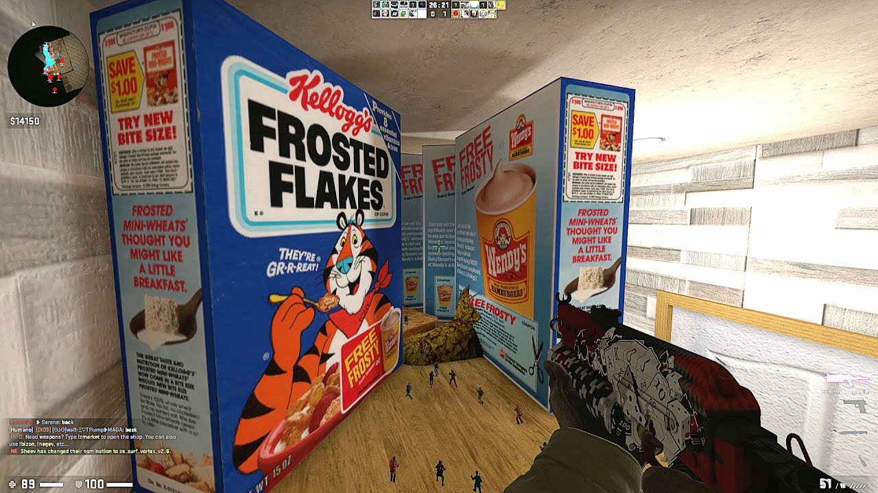 CSGO: Zombie Escape Mod - ze_KITCHEN_v2 (Level 1) on Mapeadores