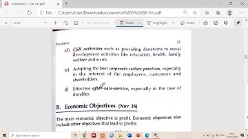 Mumbai University/ F.Y.B. Com/Commerce - I/ SEM I/ Topic: Ch 1 B Objectives of Business