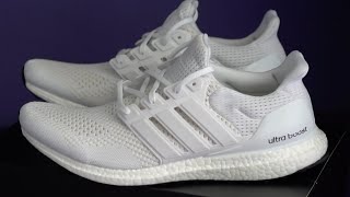 Adidas Ultra Boost 1 0 Triple White Review On Feet The Kanye Ultra Boost Is Back Youtube