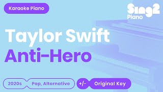 Taylor Swift - Anti-Hero (Karaoke Piano)