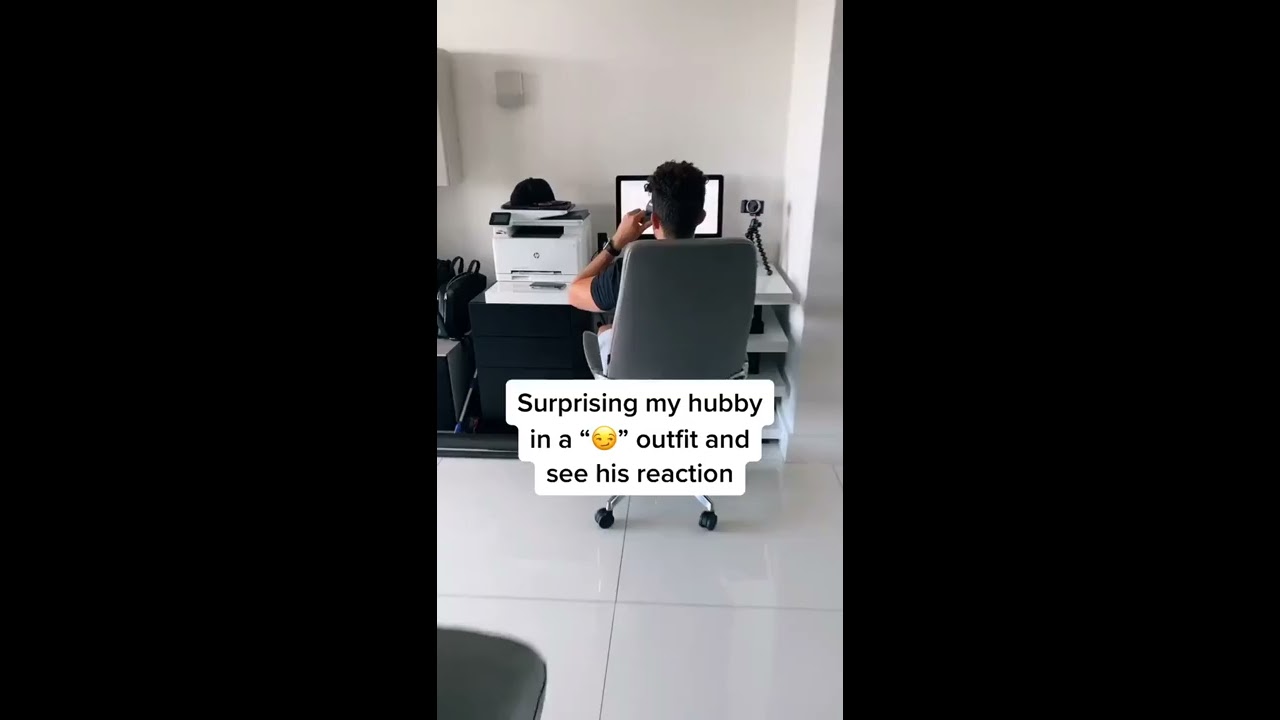 Surprising My Husband In A Sexy Outfit To See His Reaction Shorts