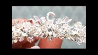 Swarovski Crystal & Rhinestone Bridal Tiara Comb by Hair Comes the Bride