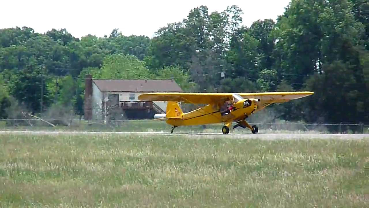 Piper Cub N70497 landing at KHWY on 051510 at 1303