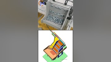 Step feeder 🔥| Mechanical principles  #simulation #solidworks #satisfying #mechanical #physics #math