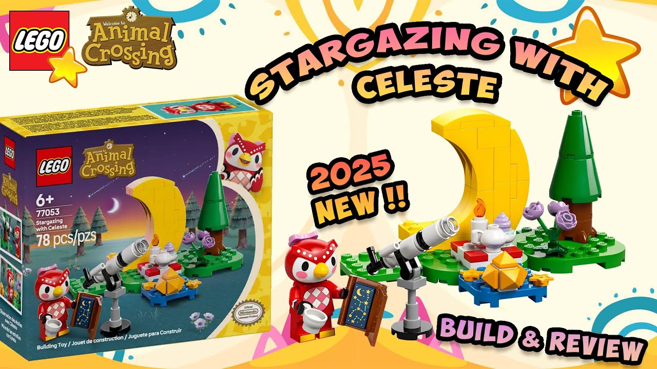 CUTEST LEGO Animal Crossing Stargazing with Celeste ✨💫🔭 (#77053