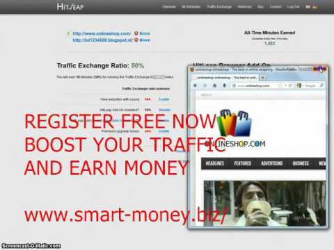 How to get free traffic exchange website hitleap - YouTube