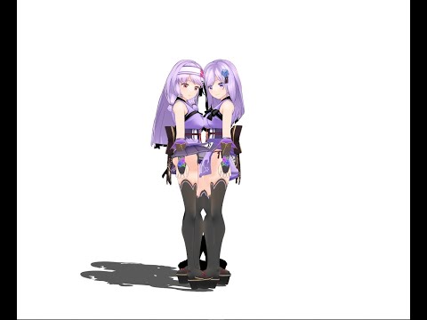 【MMD】Bad Apple!! 【＃朝ノ絵巻　＃朝ノ瑠璃　＃朝ノ茜　＃BadApple】※1080p推奨※