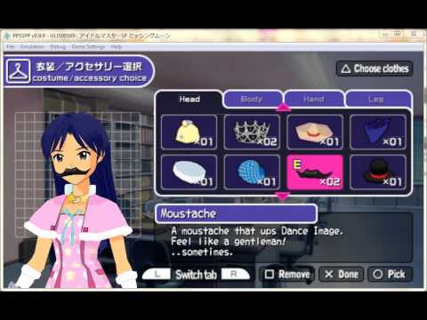 Idolmaster SP Missing Moon Partly Eng Patched Chihaya Free Play All Accessories and Costumes