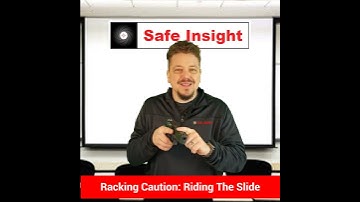 Racking Slide - Do Not "Ride" The Slide