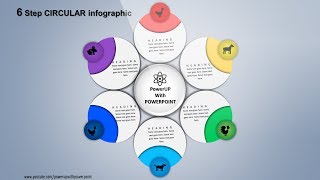 15.Create 6 Step CIRCULAR Infographic|PowerPoint Presentation|Graphic Design|Free Template