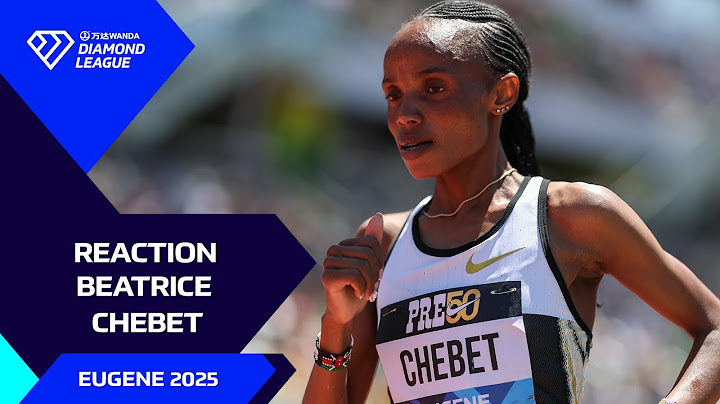 "Discipline and hard work" - Beatrice Chebet on 5000m world record in Eugene - Wanda Diamond League