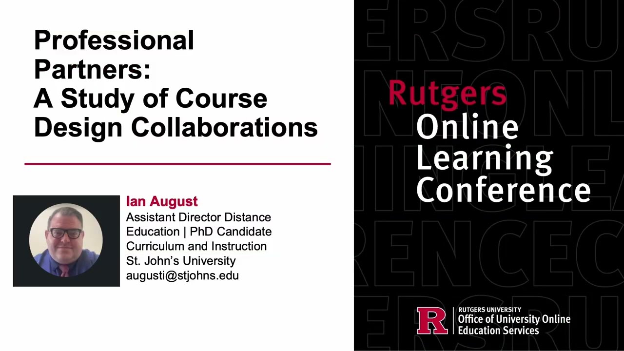 Professional Partners  A Study of Course Design Collaborations