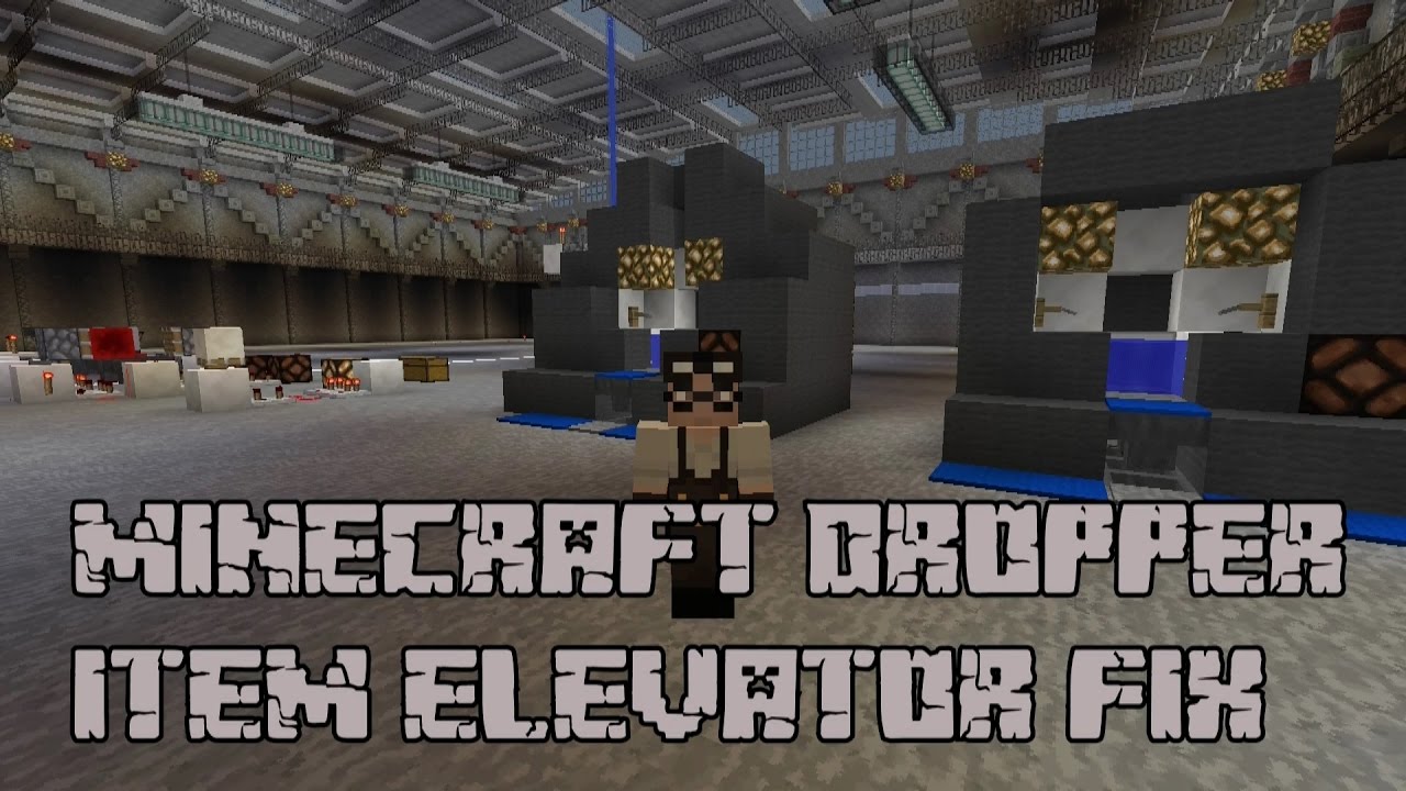 Minecraft 1.11 Dropper Item Elevator Fix Tutorial YouTube