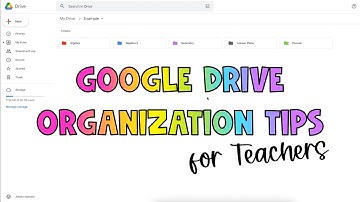 Google Drive Organization for Teachers:  6 Quick Tips