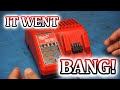 Tef 133  milwaukee m12 m18 charger repair attempt   will it charge again