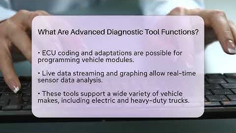 What Are Advanced Diagnostic Tool Functions? - Talking Tech Trends