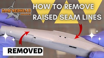 How to glue plastic fuselage and remove raised seam line